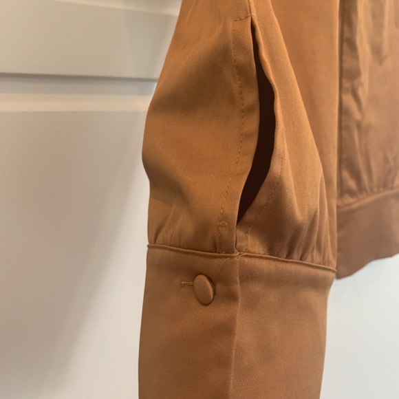 H&M Gold Brown Pleated Pants 14 NWOT - Picture 5 of 6